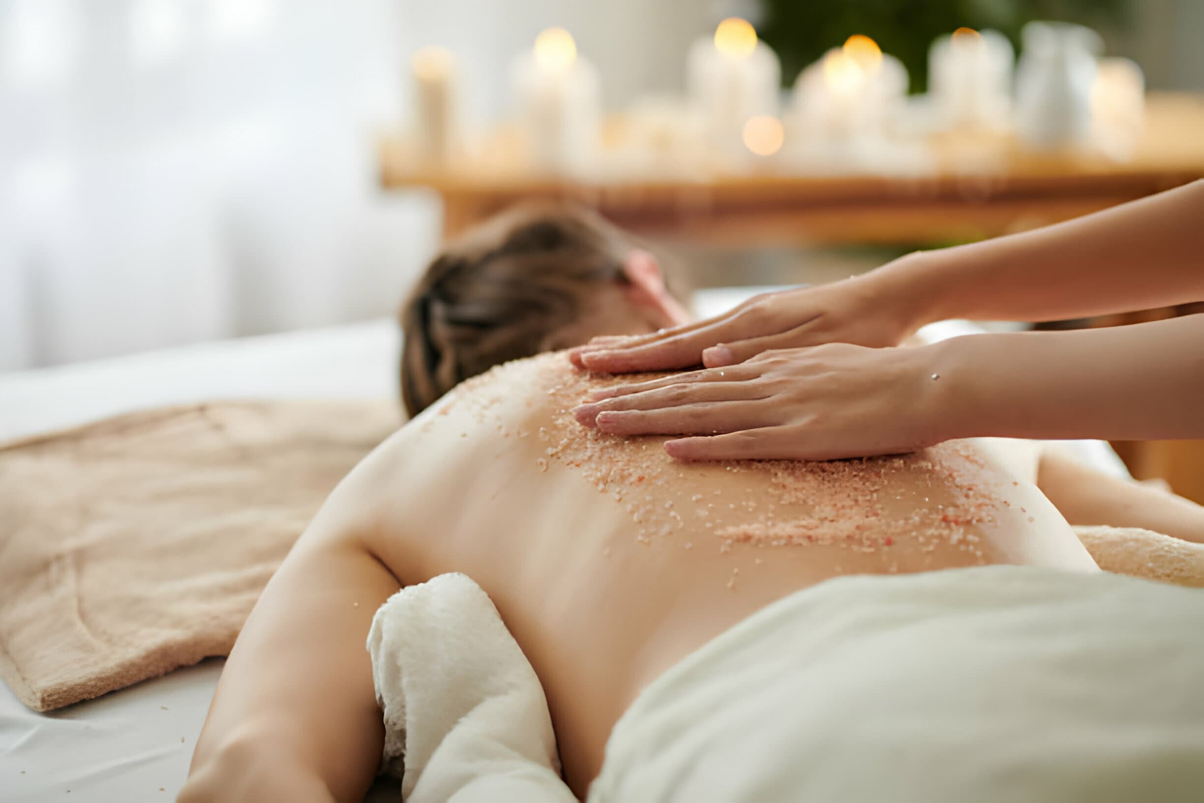 Spa treatment hands